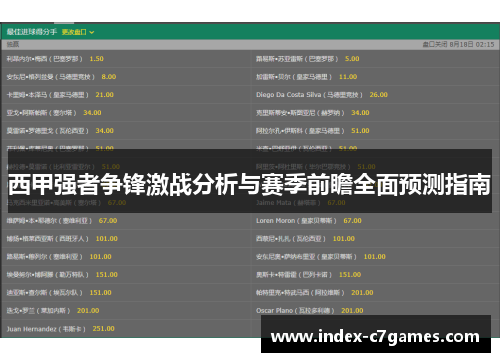 西甲强者争锋激战分析与赛季前瞻全面预测指南